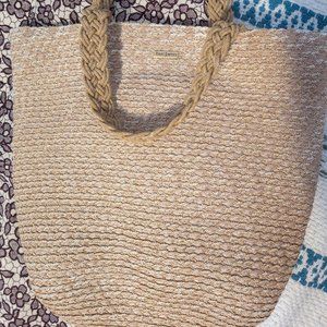 Eric Javits Straw Tote Purse with Braided Strap
